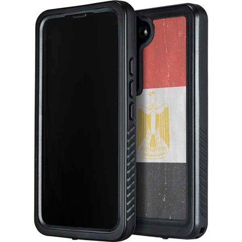 Egyptian Flag Distressed Galaxy S24 Plus Waterproof Case